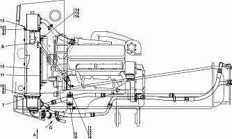 Система охлаждения двигателя Четра Т-9