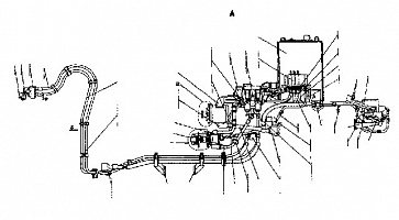 Гидросистема бульдозерного оборудования Четра Т-35.01К