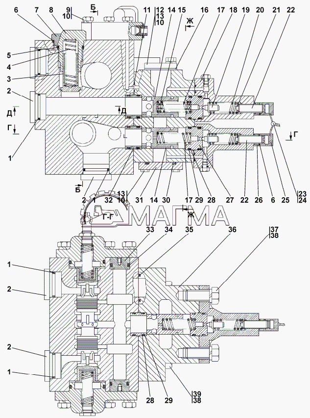 Распределитель т 16