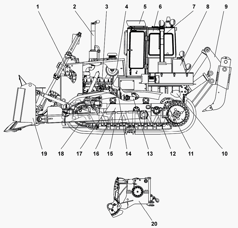 Карта смазки бульдозера т 130